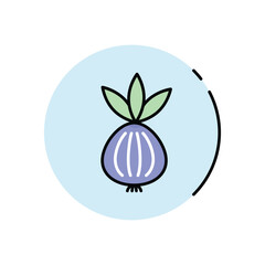 Onion vector icon