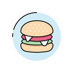 Burger vector icon