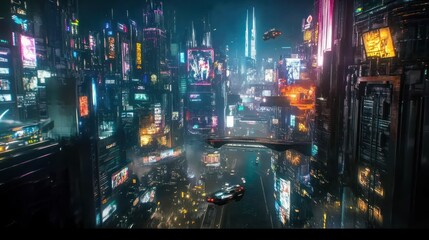 Cyberpunk Cityscape