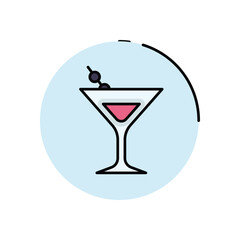 Cocktail Glass vector icon