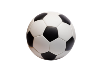 Soccer ball 3D, isolated on a transparent or white background