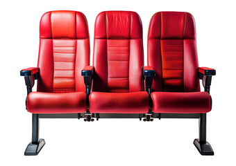 Naklejka premium Theater seat, isolated on a transparent or white background