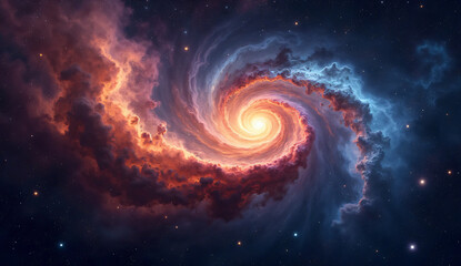 spiral galaxy in space