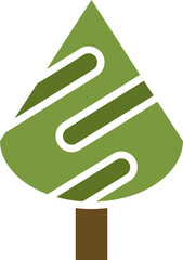 Pine Tree Icon Illustration