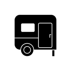 caravan concept line icon. Simple element illustration. caravan concept outline symbol design.