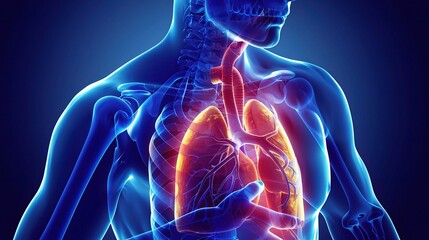 Medical Emergency: Adult Experiencing Chest Pain, Seeking Help with Hand on Chest, Urgent Care Concept