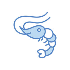 Shrimp vector icon