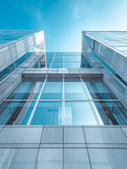 Obraz premium Transform your concept of modern architecture into a captivating high-angle view Emphasize sleek lines and unique design elements for a striking visual impact