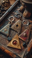 Elevate your brand with an aerial perspective of keychains designed to influence destinies Let the symbols and materials woven into each piece speak to ancient prophecies and individual 