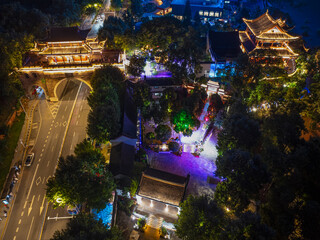 Skyline view of Wuhan City landmark