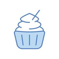 Cupcake vector icon