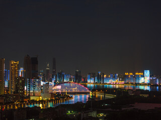 Obraz premium Skyline view of Wuhan City landmark