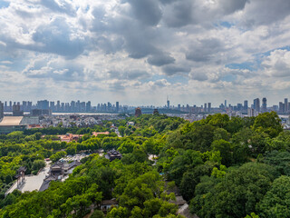 Fototapeta premium Skyline view of Wuhan City landmark