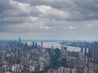 Obraz premium Skyline view of Wuhan City landmark
