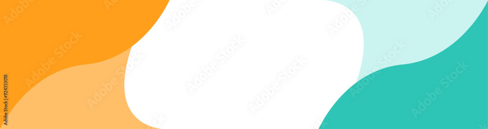Aufkleber modern colorful abstract background with dynamic wavy shapes, minimal flowing wavy background, vecto