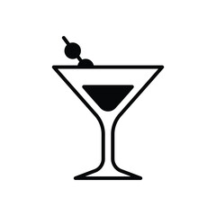 Cocktail Glass vector icon