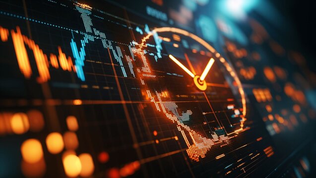 Dynamic Visualization of Financial Market Trends: A Stunning Display of Data Analytics and Cutting-Edge Design Capturing the Pulse of Global Economic Activity