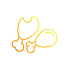 Chicken Leg vector icon