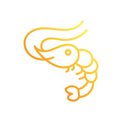 Shrimp vector icon