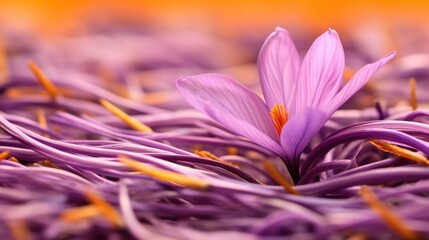 A Single Saffron Flower