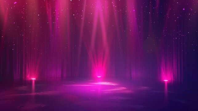 Vibrant Concert Stage. Exciting music performance concept