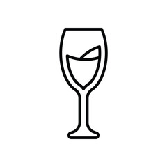 Wine Glass vector icon