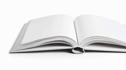 Fototapeta premium Book mockup template, real photo. Sharp shadows, blank, isolated on a white background to place your design
