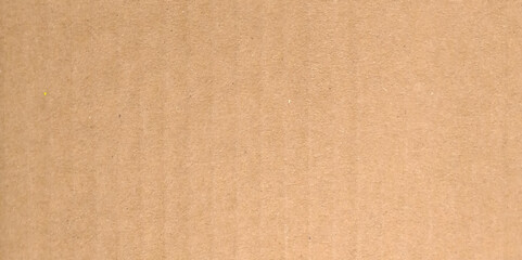 Fototapeta premium Brown paper texture image. Rough light brown kraft paper banner background with pulp texture