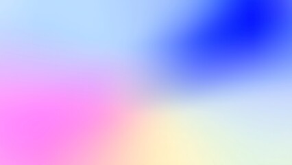 Blurred gradient background in blue, pink, and yellow hues. Perfect for vibrant and modern designs, digital presentations, and social media posts.