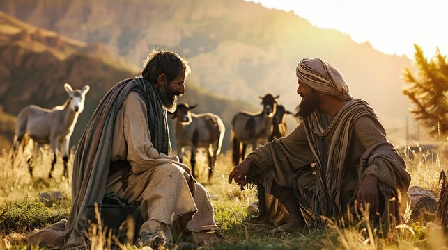 The Saviors parable of the Good Samaritan reenacted in a contemporary setting