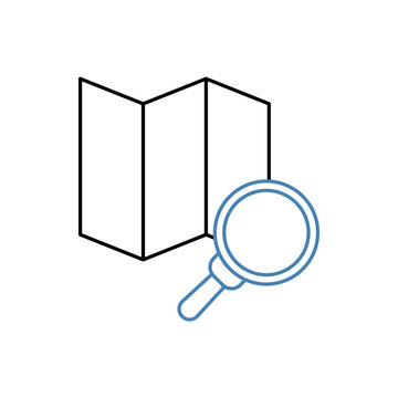 recommend clip art: map concept line icon. Simple element illustration. map concept outline symbol design.