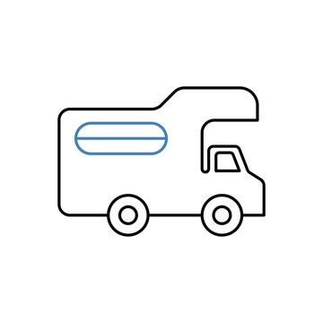 recommend clip art: rv concept line icon. Simple element illustration.rv concept outline symbol design.
