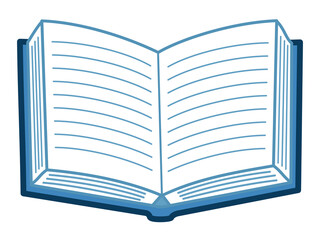 Open book vector illustration