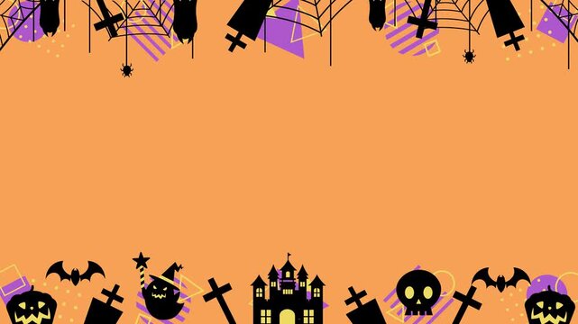 Geometric Halloween Animation Loop