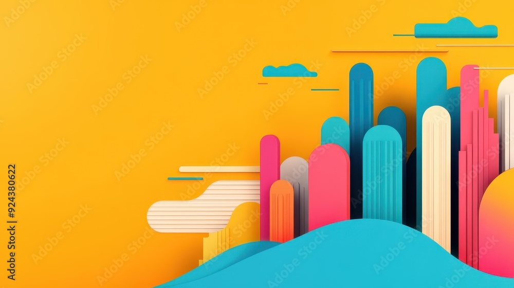 Poster a lively and chaotic design featuring a vibrant glitch effect, perfect for adding a touch of modern 