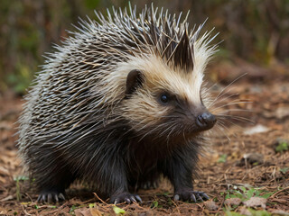 Naklejka premium hedgehog in the park