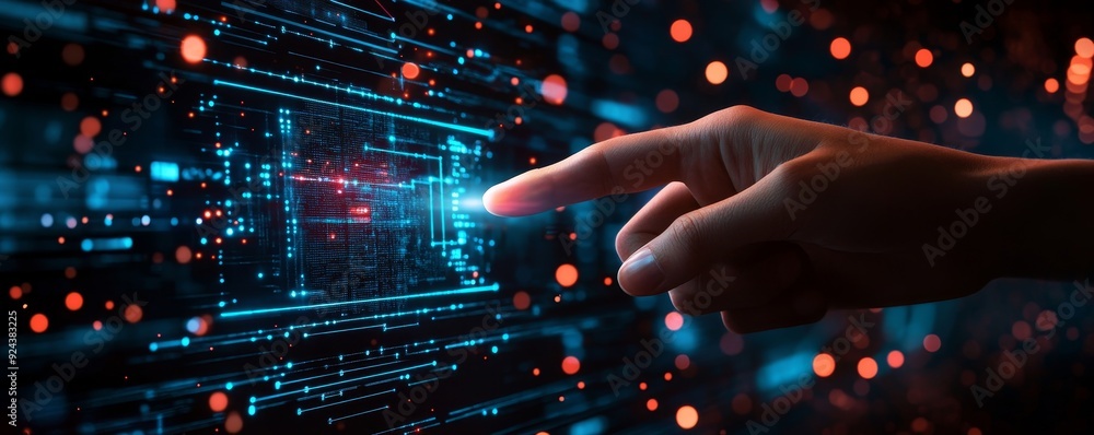Poster digital technology, internet network connection, big data, digital marketing iot internet of things 