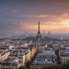 Obraz premium view from eiffel tower