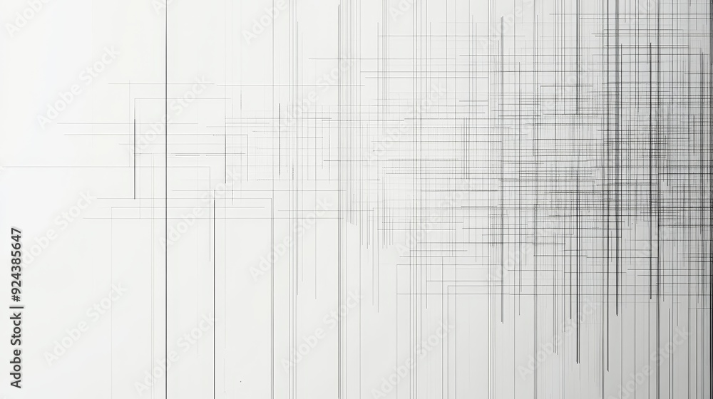 Aufkleber abstract background with white and gray lines in a grid pattern.