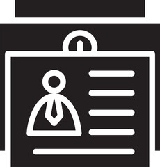 Identification Card Badge Icon