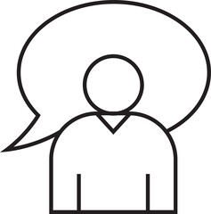 People with Speech Bubble Icon
