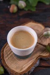 Espresso in a small ceramic mug