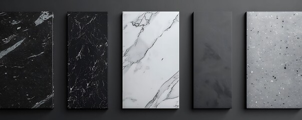 Five Different Types of Marble Textures - Realistic Image