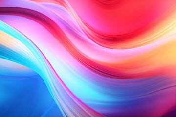 Fototapeta premium Multicolored Energy Flow Background,&nbsp;Neon Energy Flow Wallpaper, Multicolored Abstract Neon Light Streaks, Abstract background of glowing light trails, AI Generative
