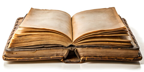 old open book empty pages