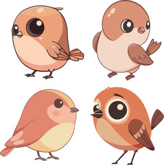 Cute Chubby Birds Collection
