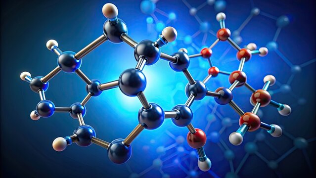 rendering of Tipranavir molecule, a protease inhibitor drug used against resistant HIV-1 virus, Tipranavir, protease inhibitor, drug