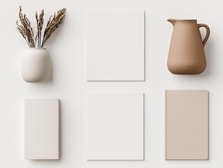 Blank mock up of a digital portfolio layout