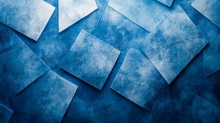 Creative Blue Geometric Pattern Abstract Background. Modern Design Concept