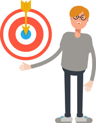 Male Character Holding Dart
